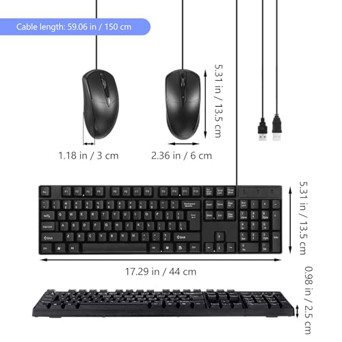 Combo de teclado y ratón negro ideal para optimizar tu espacio de trabajo en casa 2