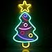 Produktbild SOLUSTRE Weihnachtsbaum Neon Lampe Neon LED Licht Weihnachten Beleuchtende Stern Neon Nachtlicht Dekoleuchte Dekorative Lampe für Kinder Baby Zimmer Bar Hochzeit Wanddeko