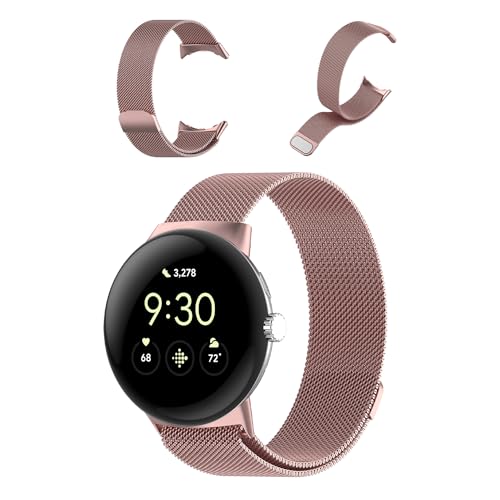 [HUKWIMO] Google Pixel Watch 3 �R���p�`�u�� �Ή� �����x�� 45mm ���C �o�b�N���t�� �X�e�����X�������o���h �t�@�b�V���� ��� �j�����p �L�k�o���h �T�C�Y�����\ �אg Google Pixel Watch 3 �Ή�