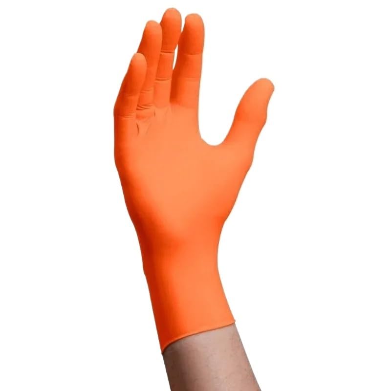 Guantes de nitrilo desechables sin polvo ni látex (10-100 unidades) for peluquería, cocina, cuidado mascotas y protección diaria en la industria ligera(100pcs,M)
