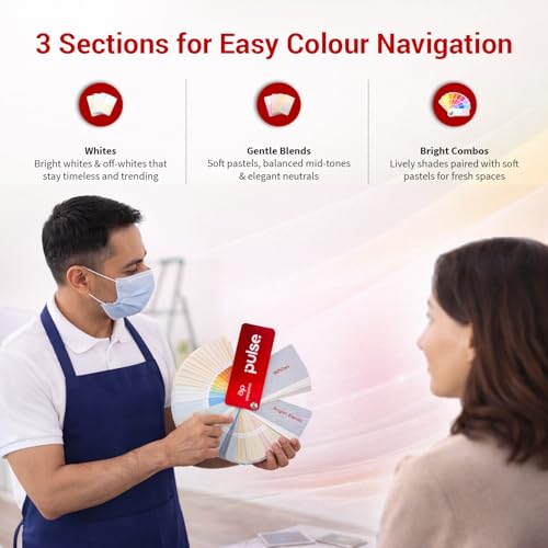 Image of Asian Paints Colour Pulse Shade Card | 253 Most Popular Shades| 360 Rotatable Pocket Friendly Colour Selection Tool