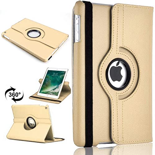 360 Rotating Cover for iPad Pro 10.5 (2017) A1701, A1709 - iPad Air 3 (2019) A2152, A2123, A2153, A2154 PU Leather Case - Gold