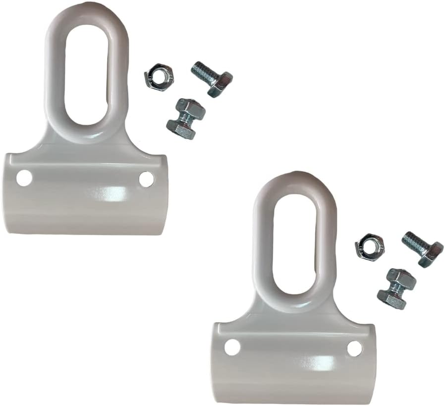 Ganci Per Tende Da Sole Esterno - 1 Coppia Nera, Con Viti - Adatti A Tutti I Profili Tempotest PVC