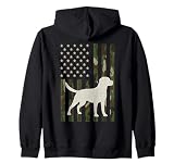 Labrador Hunting Camo USA Flag Dog Owner Sudadera con Capucha