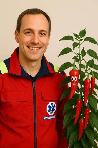Schlump-Chili Der schärfste Sanitäter der Welt - Ein witziges Geschenk Set für Rettungskräfte, Ersthelfer, Sanis, Krankenwagen, Rettungsassistenten & Krankentransport Fahrer