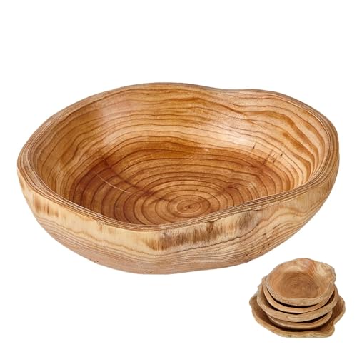 Saladier en bois polyvalent idéal comme centre de table de salon moderne - 2