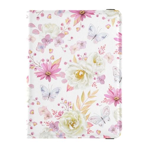 Custodia per passaporto per donne e uomini per da viaggio con blocco RFID motivo floreale primaverile Fiore primaverile. Taglia unica Casual