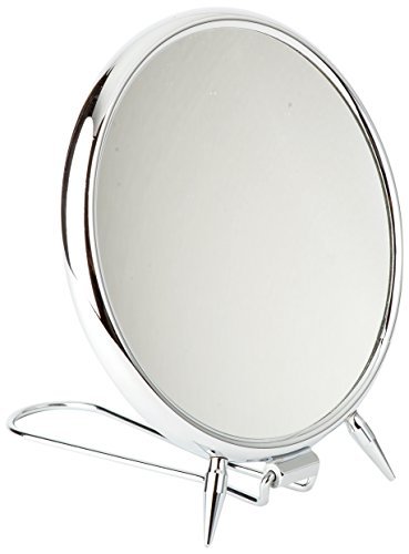 Mare Nostrum Espejo de Super Aumento, Metal, Cromado Brillo, 18x15x1.8 cm