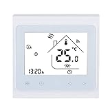 【AHORRE ENERGÍA Y DINERO】 El termostato digital de pantalla táctil puede ahorrar dinero y energía en sus facturas de calefacción al instalar y usar sus controles de manera eficiente. Puede reducir efectivamente los desperdicios innecesarios.