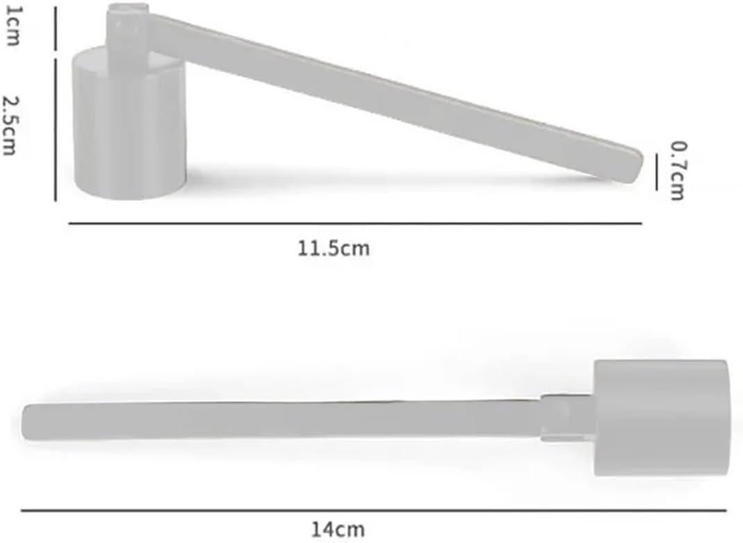 Candle Snuffer 4Pcs Wick Snuffer Bell Shaped Candle Extinguisher Making Scented Candlestick Accessories for Putting Out Wick(Silver)
