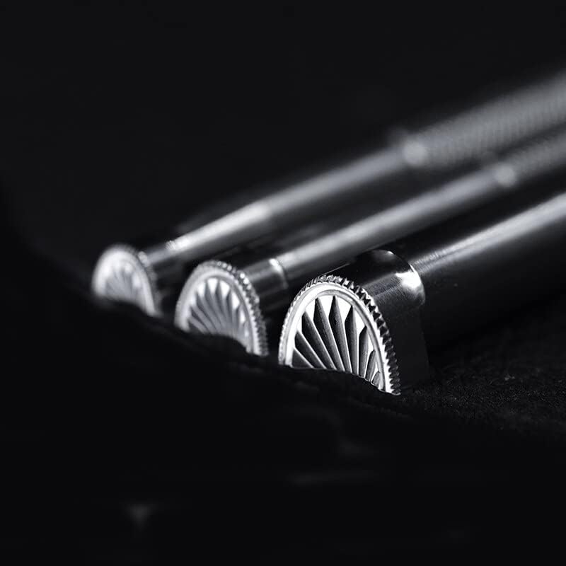 BK1 shell pattern combination tool diy handmade leather carving stainless steel advanced printing tool Tang grass carving - (Color: 8x6mm)