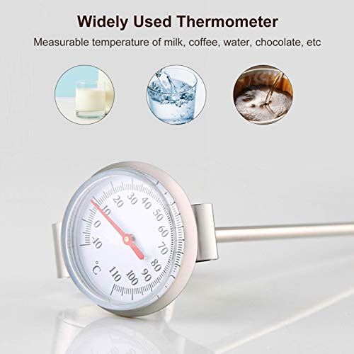 DECDEAL Termômetro expresso para bebidas termômetro de espuma com leitura instantânea de clipe
