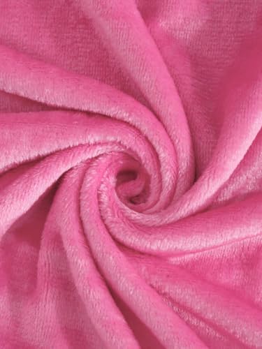 Image of Amazing Super Soft Double Bed Woollen Quilt Cover, 310TC Warm Duvet Cover, Woolen Duvet Cover /Rajai Cover /Blanket Cover /Quilt Cover King Size=90x100 Inches, Winter Blanket Cover (Baby Pink)