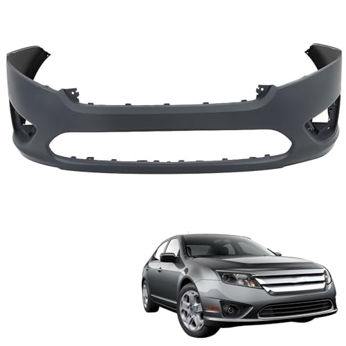 Muooam Front Bumper Face Bar Cover Black Plastic Replacement for Fusion 2010-2012 Replacement for AE5Z17D957BAPTM