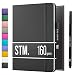 B5 Dotted Journal by Scribbles That Matter - Bullet Dot Grid Notebook - No Bleed Thick Fountain Pens Friendly Paper - Hardcover with Large Inner Pocket - Charcoal