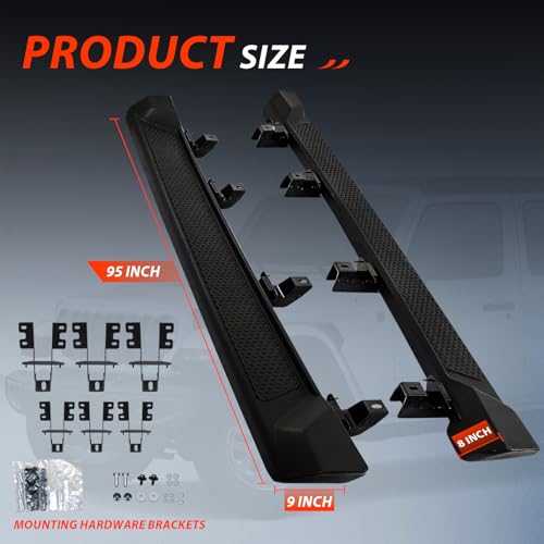 Estribos laterales para Jeep Gladiator 2020-2025 miniatura 4