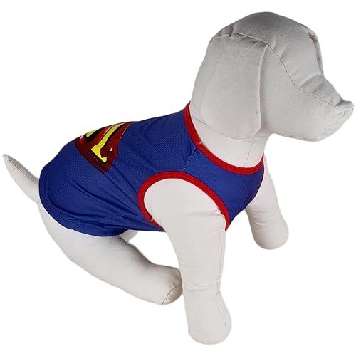 Camiseta Regata para Pet Personalizada do Superman 1 (Padrão, GG)