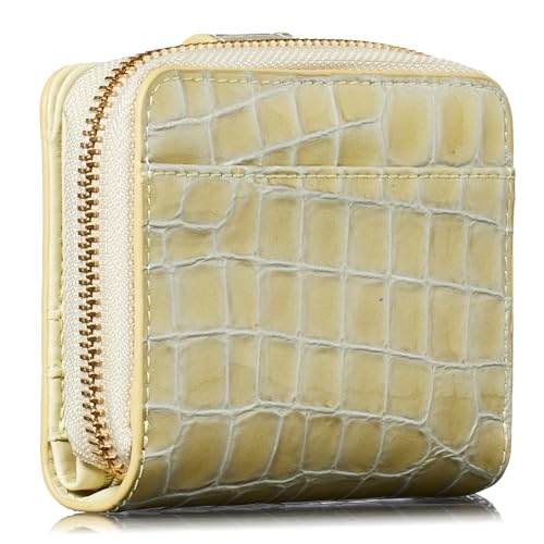 Align mini type Bi-Fold Wallet wallet Leather made by MASINI in Italy Cowhide ART.Stain Glass Women's Elegant, easy-to-use and beautiful In gift box (Gold)3