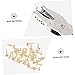 Operitacx 200pcs Craft Brads with Plated Brass Washers and Hole Punch Smooth Edges for DIY Art Projects Scrapbooking and Paper Crafts Durable Fasteners