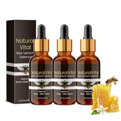 Bienengift Serum Gesicht gegen Falten, 3 Stück Anti Falten Bee Venom Serum, Bienengift Gesichtsserum, Anti Aging Serums, Bee Venom Essence - Anti Pigmentflecken Gesicht