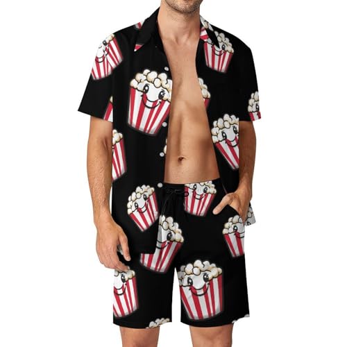 Camiseta con botones Popcorn Buck y pantalón corto para evitar el calor con estilo este verano