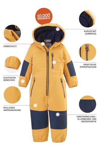 Foto von first instinct by killtec Jungen Fiow 35 Mns Onpc Softshell Overall mit Kapuze, dark sun, 110/116 EU