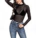 Womes Sexy Long Sleeve Mesh Top Fashion Turtle Neck See Through Slim Fall Blouse Going Out Clubwear Outfits Black