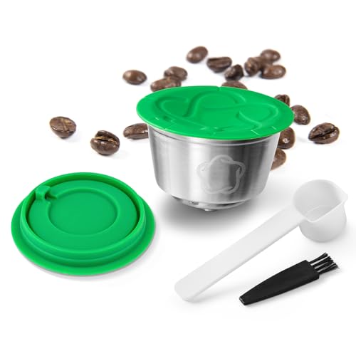 Wiederverwendbare Kaffeekapseln in Edelstahl für Dolce Gusto - Filteraufladung kompatibel mit Dolce Gusto Piccolo und Genios Maschinen