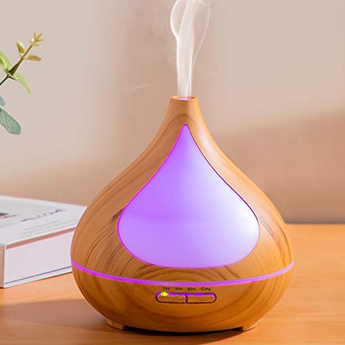 Wood Oil Diffuser Essential Oils,Scent Ultrasonic Humidifier Oil Electric Sleep Diffuser With Timer