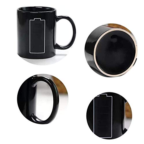 Nofinis Heat Changing Coffee Mug for Dad – Magic Color Changing Ceramic Cup That Reveals Hidden Message with Hot Coffee – Gift for Father’s Day, Birthday, Christmas – Dishwasher Safe