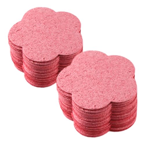 FRCOLOR 50pcs Flower Shape Compressed Facial Sponges for Gentle Cleansing and Makeup Removal Soft Pulp Material for Daily Skin Care and Travel present for Friends and Family