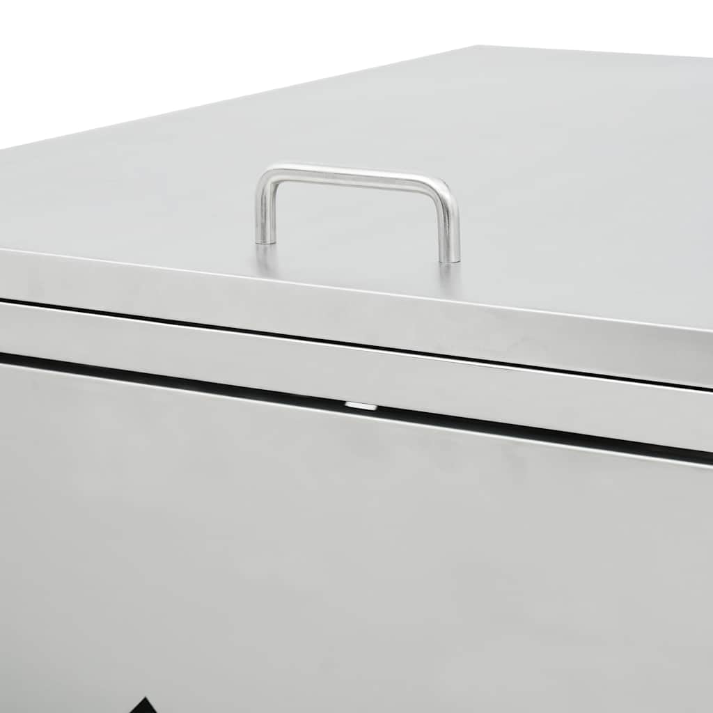 Mülltonnenboxen, Mülltonnenverkleidung, Mülltonnen Unterstand, Mülltonnenbox für 4 Tonnen 240 L Edelstahl