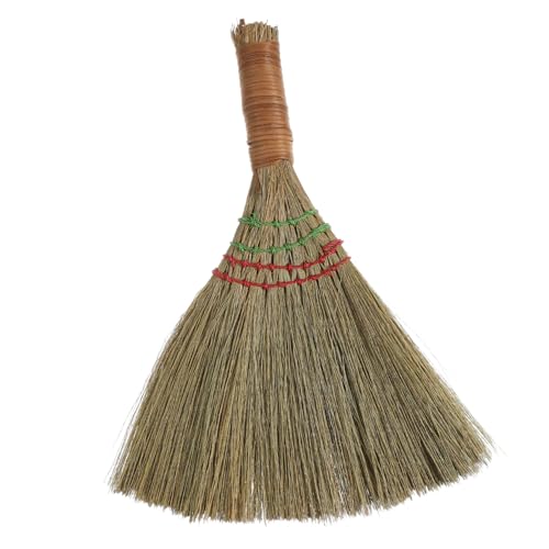 HAPINARY Sturdy Straw Broom Small Whisk Broom for Home Portable Natural Material Multi-Surface Cleaning