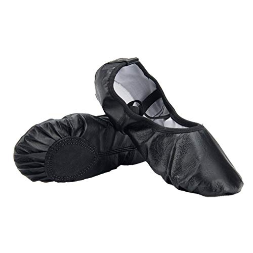 Zapatilla De Ballet De Piel De Buey Zapatos De Baile De Ballet De Ballet Zapatillas Hombres y Mujeres Adulto