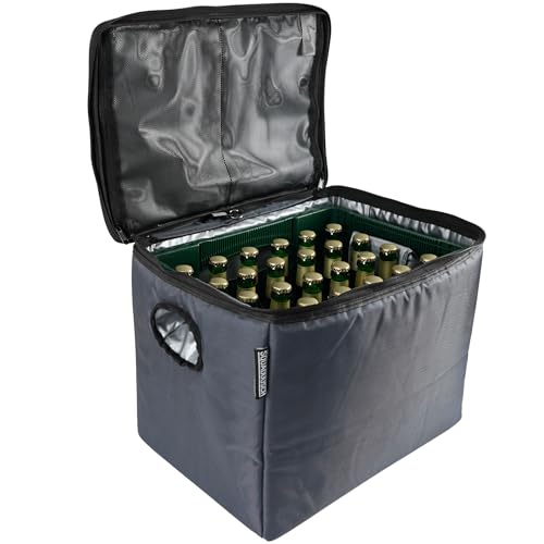BierBoss - Kühltasche für Bierkasten – faltbare, isolierte Thermotasche für Bier – leicht & robust – ideal für Grillen, Party, Festival & Camping