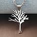 DIOWUS Tree Stainless Steel Necklace for Women Man,Tree of Life Leafless Tree Tattoo Hiphop Punk Rock Family Tree Pendant Necklace Jewellery Gifts (Tree-gold)