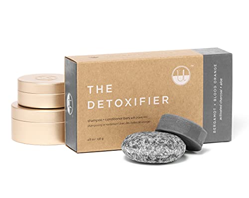 Unwrapped Life The Detoxifier Shampoo & Conditioner Bars (Travel Set): clarifying | build-up + blonde hair