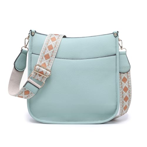 Image of Crossbody Bags for Women, Trendy Hobo Purse Wide Shoulder Strap