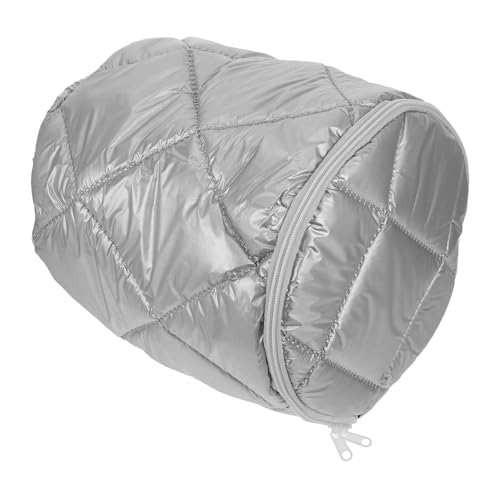 Toyvian Bolsa Térmica Porta Alimentos 10l Plateada Algodón Aislante Anticongelante, Contenedor de Alimentos Aislado para Desayuno, Picnic y Transporte de Comida Caliente o Fría, Diámetro