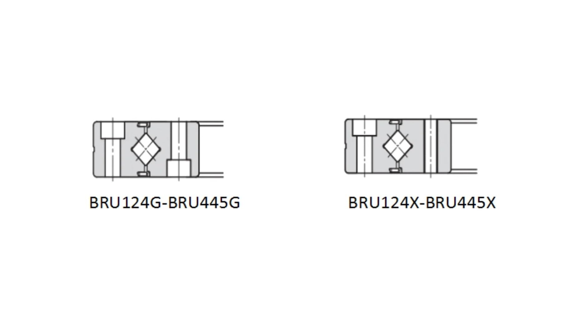 Kreuzrollenlager CRBF8022 (RU124), 80 x 165 x 22 mm