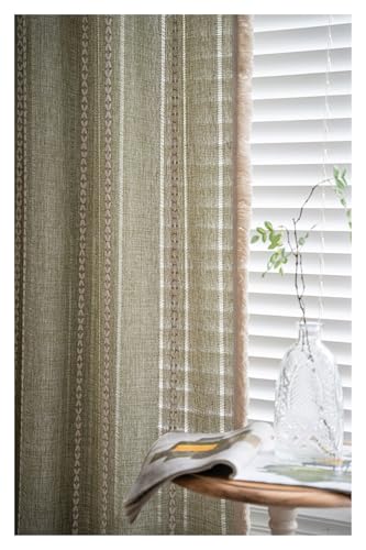 Cortinas para comedor semi opacas que evitan reflejos del sol en las ventanas 6