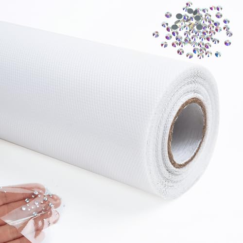 Blinginbox Hotfix Tape,Hot Fix Rhinestones Transfer Film Paper Iron on Rhinestones Transfer Paper.16ft*9.5in,5mx24cm