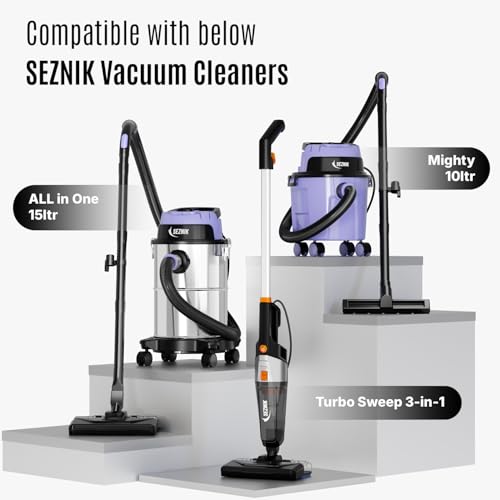Image of SEZNIK Premium Flexible Stretchable Vacuum Hose Attachment - Extendable 400 mm to 1000 mm, Flexible Extension Pipe for Seznik Turbo, Mighty & All-in-One Vacuum Cleaners
