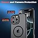 zapica Magnetic for iPhone 16 Pro Case, [Compatible with MagSafe] [Military Grade Drop Protection] Translucent Matte Shockproof Anti-Scratch Phone Cover, Black