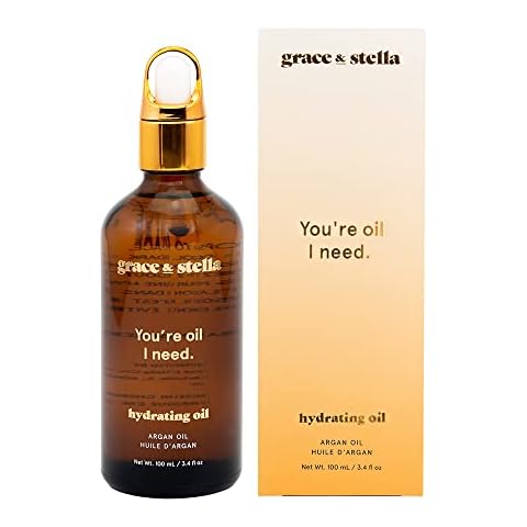 Argan Oil (100ml) - Vegan - Argan Oil for Hair - Argon Oil Serum for Hair - Argan Oil Organic - Argan Oil for Hair - Hair Growth Oil - Argan Hair Oil - Argan Oil for Hair Growth - by Grace and Stella Cover
