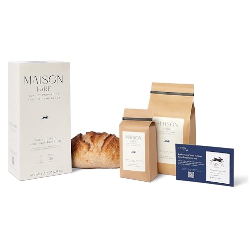 Sourdough Bread Kit by Maison Fare – Fast-Activating Starter Cult...