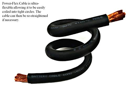 Snapklik.com : WNI 6 Gauge 15 Feet Black 6 AWG Ultra Flexible Welding ...