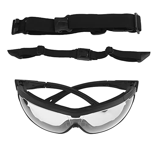 Tenoburian Detachable UV Protective Tactical Goggles for Motorcycle Outdoor Riding Offroad Protective Glasses