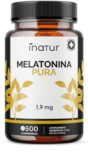 Melatonina 1,9 mg PURA - 500 Comprimidos | +1 Año de suministro | Inatur | Fabricado en España |...