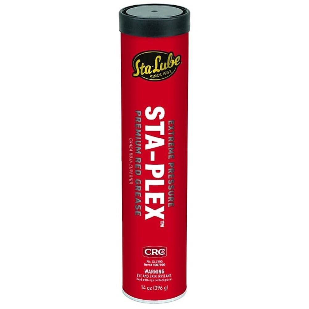 Sta-Lube Sta-Plex Extreme Pressure Premium Red Grease SL3190 – 14 Oz., Multi-Purpose Lithium Complex Grease